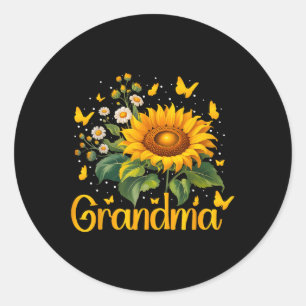 Sticker Rond Superbes cadeaux de la fête des grand-mères Tourne
