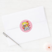 Sticker Rond Superfille | Je T'Aime Tant (Enveloppe)