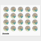 Sticker Rond Supergirl Box Siège Bleu (Feuille)