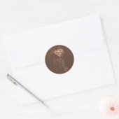 Sticker Rond Supergirl Brown Bird (Enveloppe)