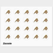 Sticker Rond Supergirl Golden Cat (Feuille)