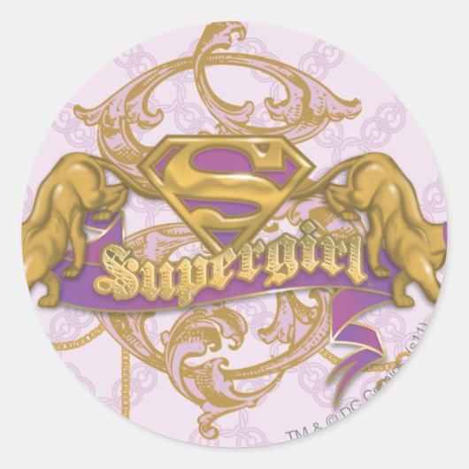 Sticker Rond Supergirl Golden Cat 3 (Devant)