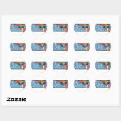 Sticker Rond Supergirl Head Shots (Feuille)