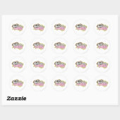 Sticker Rond Supergirl J-Pop 1 (Feuille)