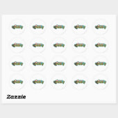 Sticker Rond Supergirl J-Pop 2 (Feuille)
