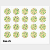 Sticker Rond Supergirl Leaf Motif (Feuille)