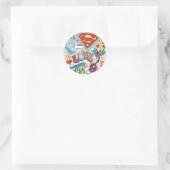 Sticker Rond Supergirl Love (Sac)