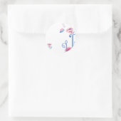 Sticker Rond Supergirl love bee (Sac)