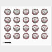 Sticker Rond Supergirl Love Crest (Feuille)