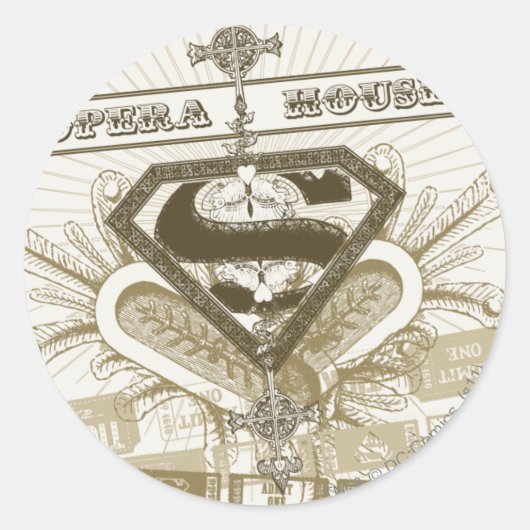 Sticker Rond Supergirl Opera House (Devant)