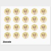 Sticker Rond Supergirl Opera House Jaune (Feuille)