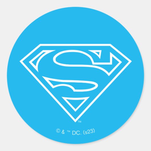 Sticker Rond Supergirl Outline S-Shield (Devant)