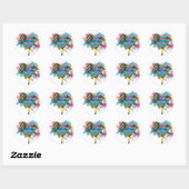 Sticker Rond Supergirl Paint and Spills (Feuille)