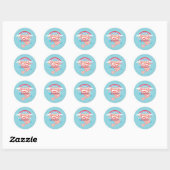 Sticker Rond Supergirl Rainbow (Feuille)