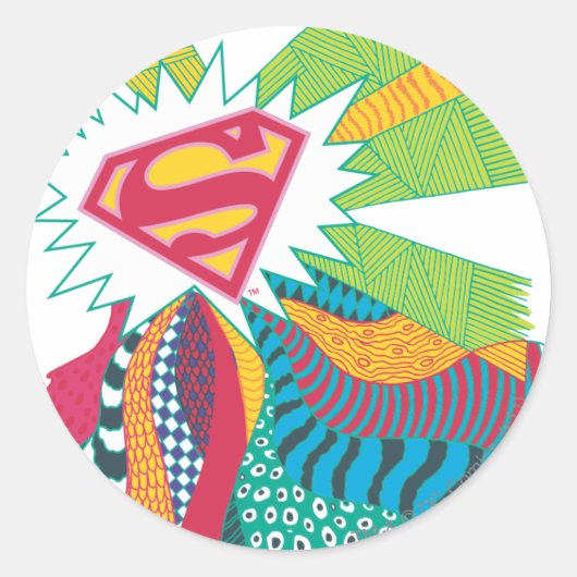Sticker Rond Supergirl Random World 3 (Devant)