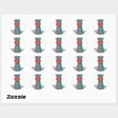 Sticker Rond Supergirl Random World 4 (Feuille)