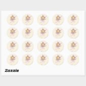 Sticker Rond Supergirl Sauvez-moi (Feuille)