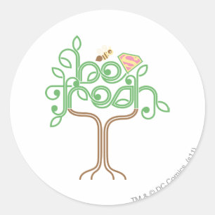 Sticker Rond Supergirl Soyez Fraîche