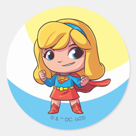 Sticker Rond Supergirl "The Future Is Female" (Devant)
