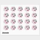 Sticker Rond Supergirl Totalement Fabuleux (Feuille)