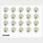 Sticker Rond Supergirl Tout arbre naturel (Feuille)