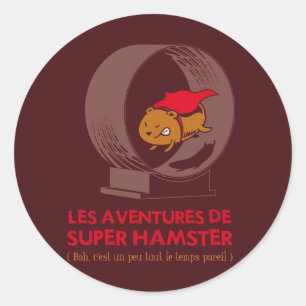 Sticker Rond Superhamster