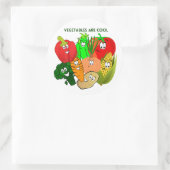 Sticker Rond Superhero, légumes colorés (Sac)