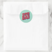 Sticker Rond Superhero papa (Sac)