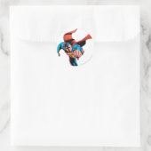 Sticker Rond Superman avance (Sac)