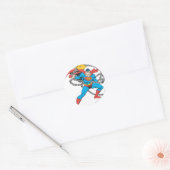 Sticker Rond Superman casse les chaînes 3 (Enveloppe)