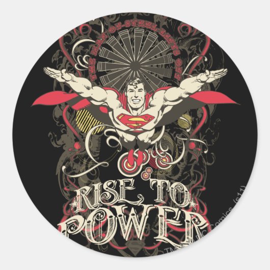 Sticker Rond Superman - C'est Showtime ! Poster (Devant)