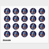 Sticker Rond Superman, en bas (Feuille)