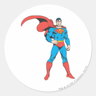 Sticker Rond Superman Poing 2