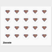 Sticker Rond Superman S-Shield | Bleu Plan - Logo (Feuille)