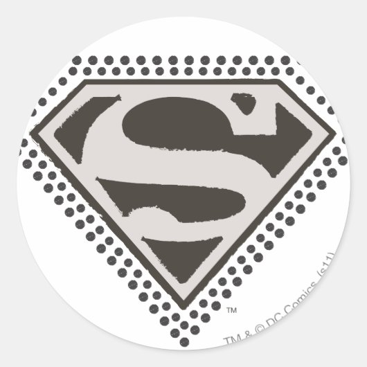 Sticker Rond Superman S-Shield | C'est Showtime ! Logo (Devant)