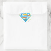 Sticker Rond Superman S-Shield | Logo bleu et orange (Sac)