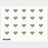 Sticker Rond Superman S-Shield | Logo Camouflage (Feuille)