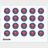 Sticker Rond Superman S-Shield | Logo classique (Feuille)