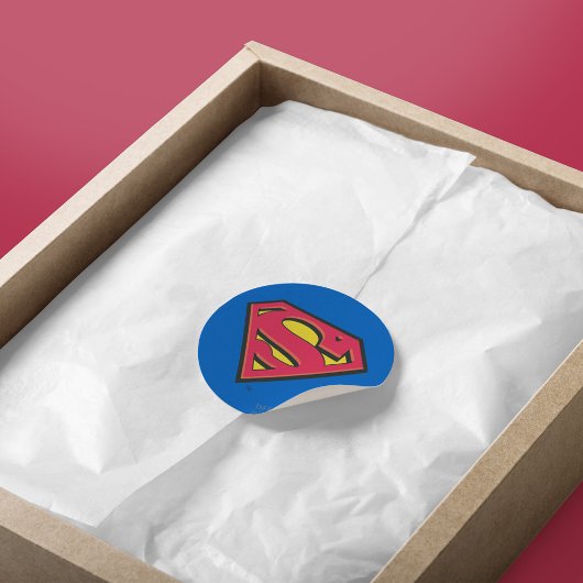Sticker Rond Superman S-Shield | Logo classique
