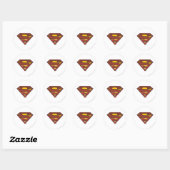 Sticker Rond Superman S-Shield | Logo des points dégradés (Feuille)
