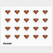 Sticker Rond Superman S-Shield | Logo rouge foncé (Feuille)
