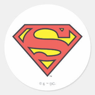 Sticker Rond Superman S-Shield Logo Superman