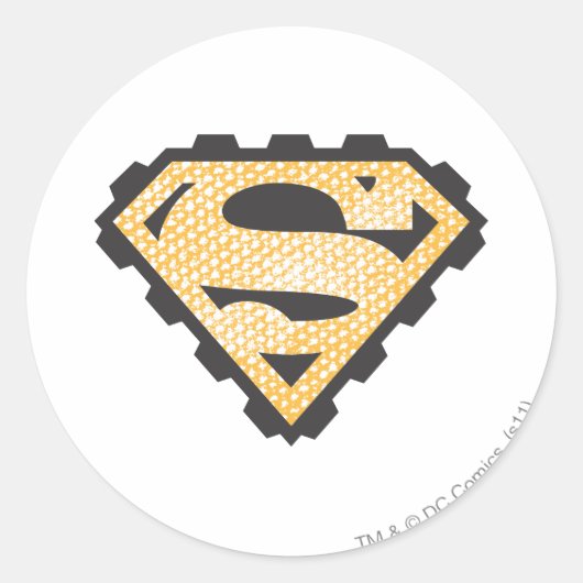 Sticker Rond Superman S-Shield | Logo Tan (Devant)