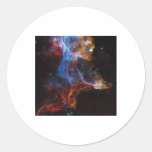Sticker Rond Supernova Reste L'Autocollant Nebula Voile