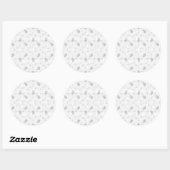 Sticker Rond Superposition de grille transparente – Texture PNG (Feuille)