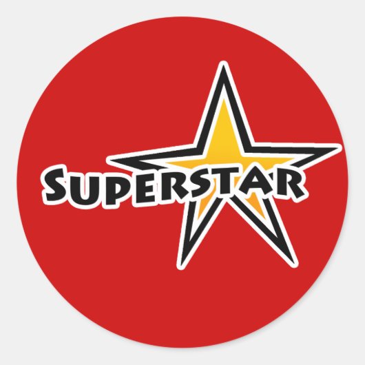Sticker Rond Superstar (Devant)