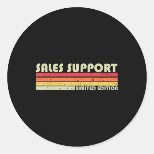 Sticker Rond Support commercial Funny Titre de l'emploi Profess