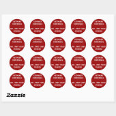 Sticker Rond support de la médecine légale (Feuille)
