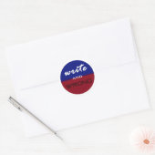 Sticker Rond Support De L'Autocollant Writers (Enveloppe)