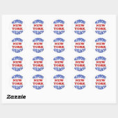 Sticker Rond Support des affiliés de New York (Feuille)